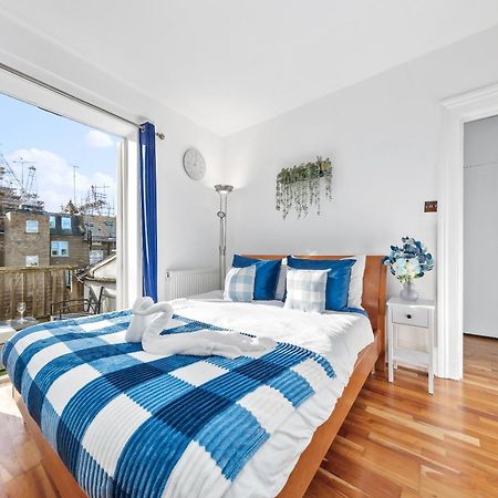 Balcony Blue Theme 1 Bedroom Central London Luxury Flat Near Hyde Park! Accommodates Up To 6! Double Sofa Bed And Next To Station! מראה חיצוני תמונה