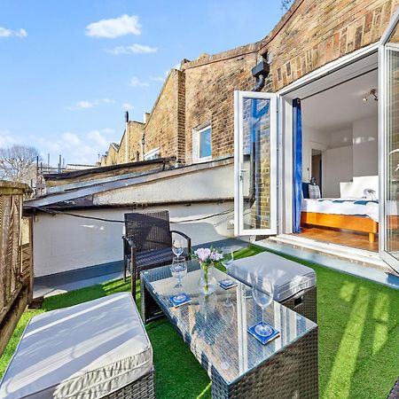 Balcony Blue Theme 1 Bedroom Central London Luxury Flat Near Hyde Park! Accommodates Up To 6! Double Sofa Bed And Next To Station! מראה חיצוני תמונה