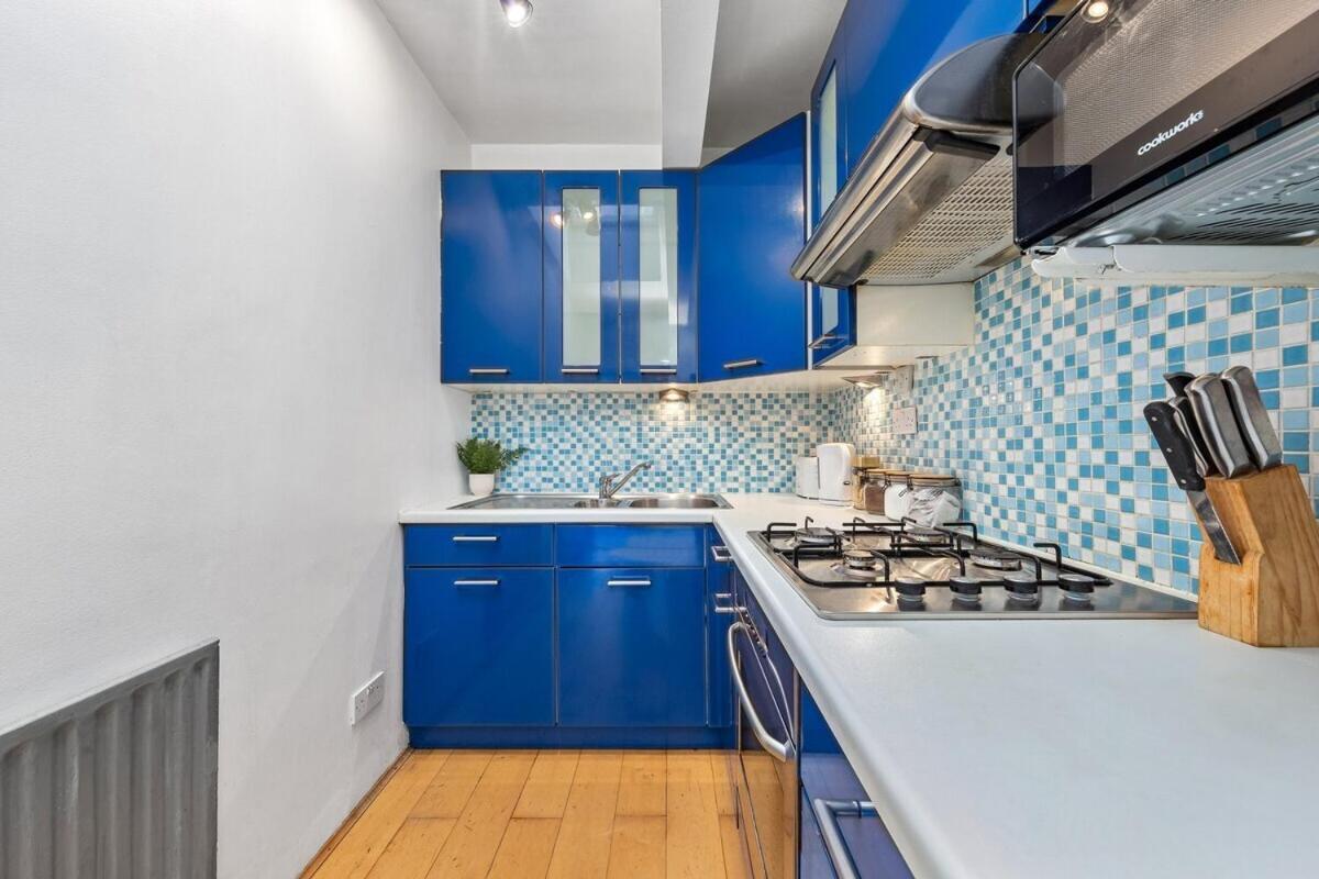 Balcony Blue Theme 1 Bedroom Central London Luxury Flat Near Hyde Park! Accommodates Up To 6! Double Sofa Bed And Next To Station! מראה חיצוני תמונה