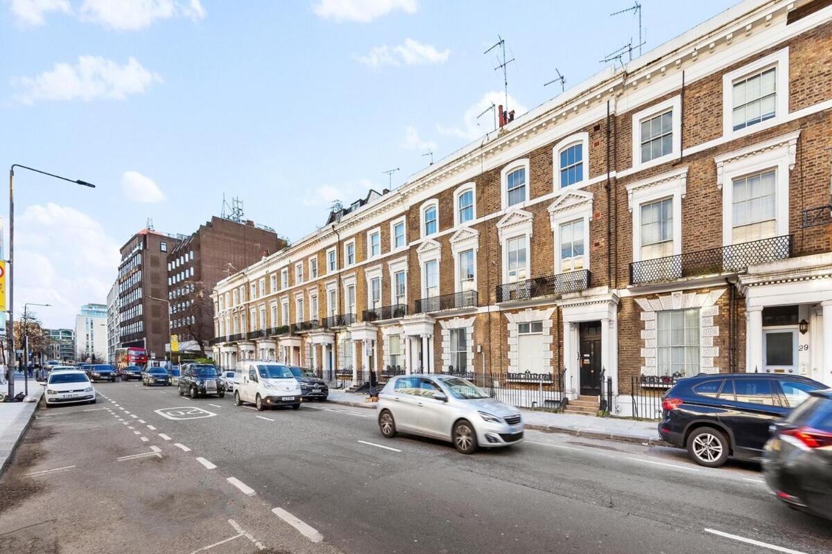 Balcony Blue Theme 1 Bedroom Central London Luxury Flat Near Hyde Park! Accommodates Up To 6! Double Sofa Bed And Next To Station! מראה חיצוני תמונה